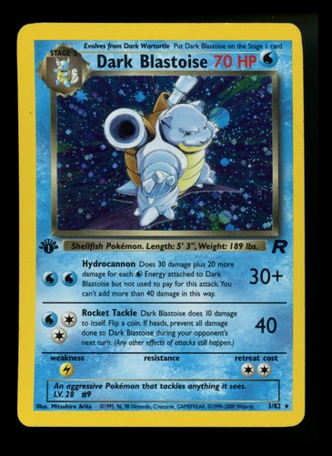 Edizione dark blastoise - 1°,