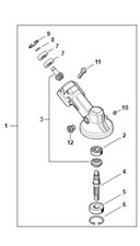 Testina coppia conica, kit