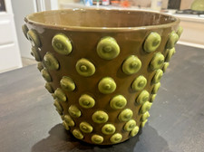 Vaso arte ceramica gialla