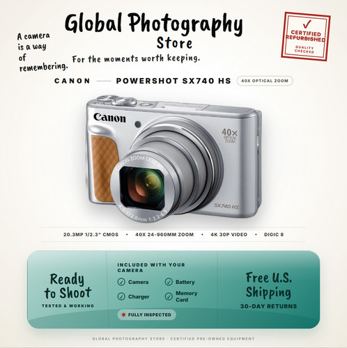 Canon powershot sx740 - powershot, hs