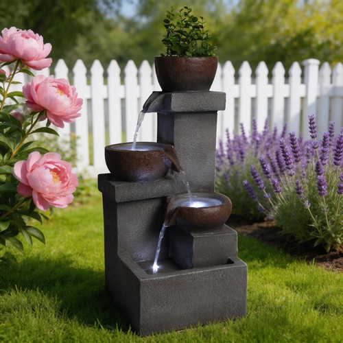 Tiered cascading jar outdoor - cascading,