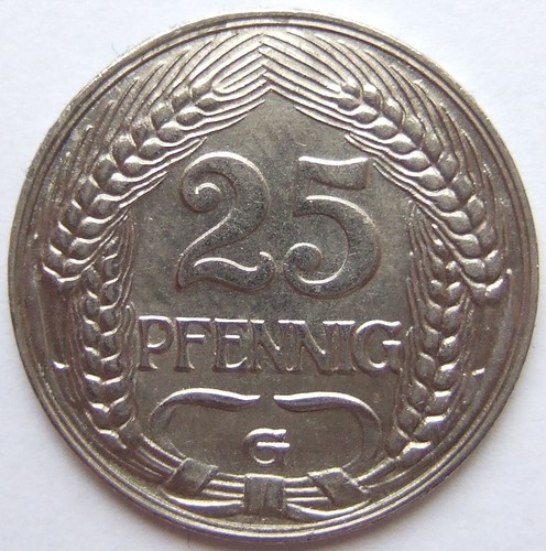 Moneta reich tedesco - reich, 25
