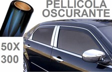 Pellicola fumè 300x50 Oscuramento vetro automobile vetri scuri adesiva film