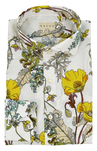 Xacus uomo camicia fiori - camicia,
