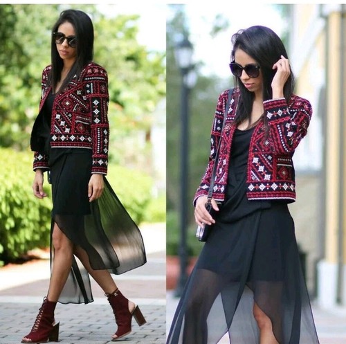 Giacca multicolore zara - zara, rossa