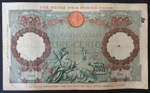 Banconota 100 lire capranesi - banconota,