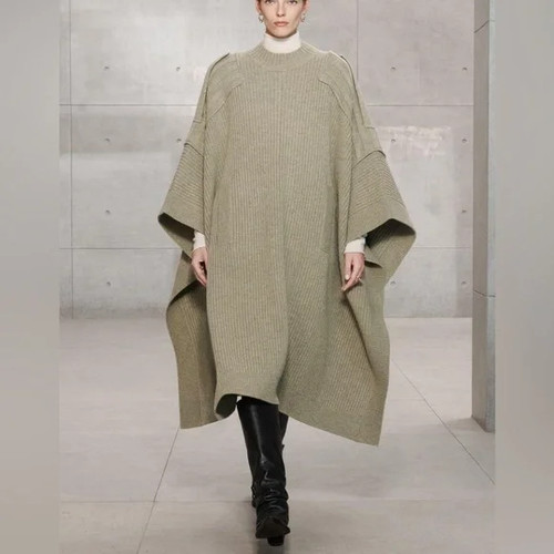 Poncho con cappuccio zara - con,