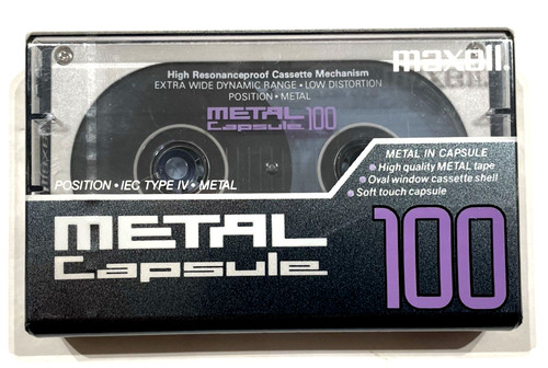 Maxell capsula metallica 100 - maxell,