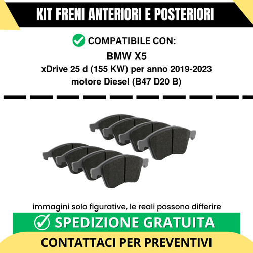 Pastiglie freno ant - +, bmw