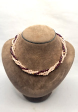 GRANATO E QUARZO ROSA COLLANA