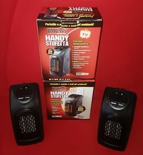 2 PEZZI STUFA ELETTRICA PORTATILE HANDY STUFETTA  HEATER 350 W DISPLAY DIGITALE