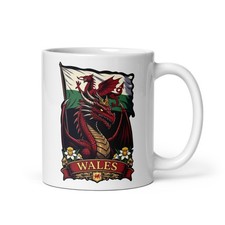 Tazza drago galles coronato - drago,
