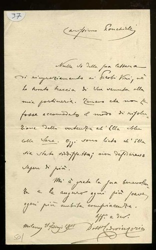 Autografo storia milano - storia,