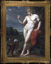 Antico dipinto ad olio fatto a