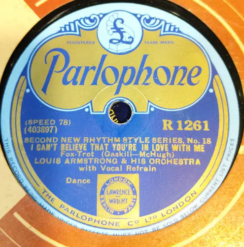 Schellack louis armstrong - louis,