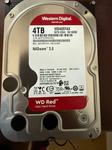 Red 4tb wd40efax nas hdd - wd40efax,