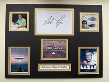 Bob Lazar “UFO” Signed 16" X 12" Double Mounted Display