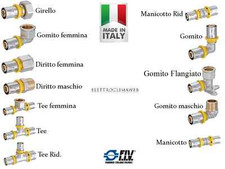 RACCORDI RACCORDO TUBO MULTISTRATO GAS A PRESSARE A PINZARE DIAMETRO 16 FIV 