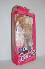Barbie Mattel Doctor 1987 box vintage blonde accessories flower rose nurse laura
