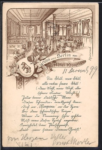Litografia berlino hotel - litografia,