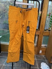 Pantaloni da sci snowboard donna Strafe Belle gialli 3L impermeabili foderati in pile taglia XL