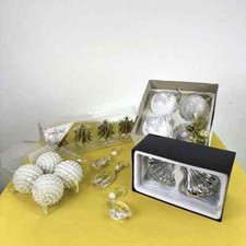 palline sfere di natale 6 in vetro e 11 in plastica