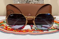 Ray-Ban RB3548N Occhiali da Sole Oro Made in Italy Unisex Originali