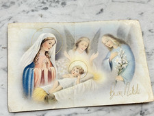 BUON NATALE VECCHIA CARTOLINA