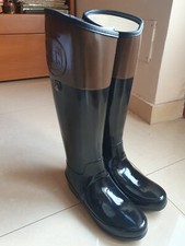 STIVALI DONNA HUNTER REGENT CARLYLE  Mod W24144 - N. 37 - BLACK+MILK CHOCOLATE 