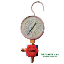 MANOMETRO 1 VIA ALTA PRESSIONE DIAMETRO 80 mm PER R134A R404A R22 E R407C