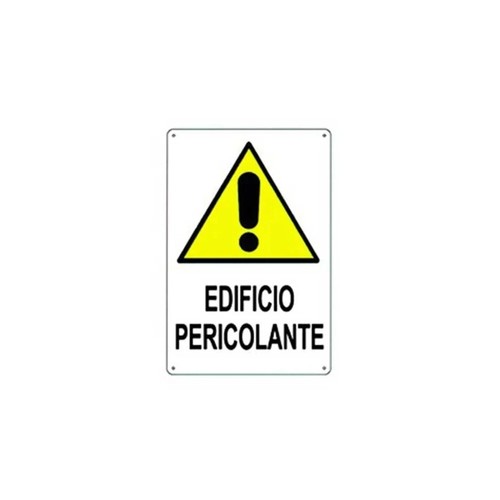 Cartello pericolo edificio - cartello, di
