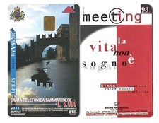 °MEETING '98 RIMINI - scheda telefonica della RSM n. 33 - NUOVA M (vedi foto)°