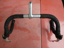 Manubrio bici corsa BF Belleri con attacco Belleri e leva freno Mafac vintage