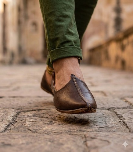 Scarpe indiane fatte - , mano