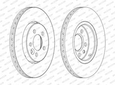 Set freni a disco FERODO