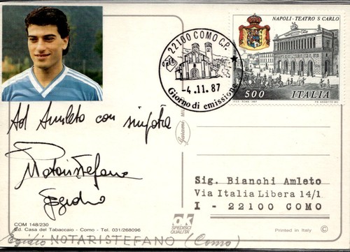 Cartolina con autografo - autografo, como