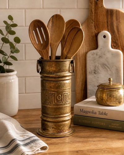 Vaso chiave greca ottone