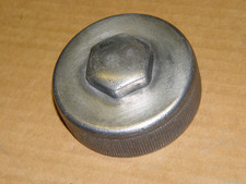 OM LEONCINO LUPETTO TIGROTTO DAINO TAPPO SERBATOIO GASOLIO  ORIGINALE ALLUMINIO