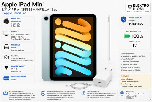 Apple ipad mini pollici - mini, 8,3