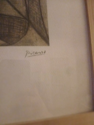 Litografia picasso numerata - litografia,