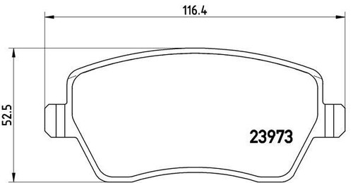 Brembo p68033 kit pastiglie - p68033,