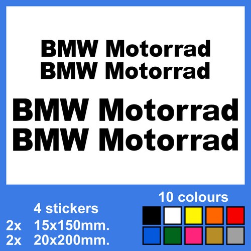 Bmw motorrad vinyl decal - 4x,