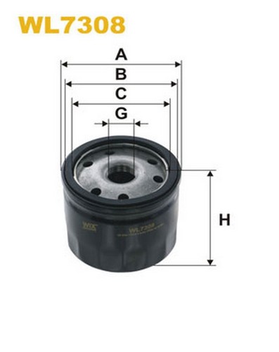 Wl7308 filtro olio per fiat - filtro,