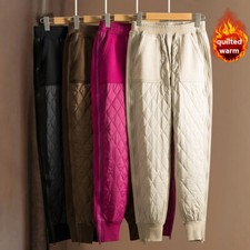 Women Padded Quilted Tapered