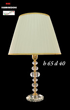 Lampada da tavolo Elegante grande  cristallo roman 1 luce riporti oro