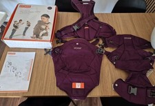 Stokke My Carrier, Marsupio per Bambini 3 in 1, Borgogna, Ottime Condizioni 