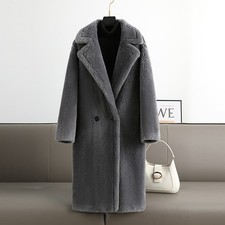Cappotto donna pelliccia lana