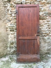 Porta legno marrone primi '900 chiavistello e maniglia