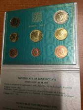 CITTA' DEL VATICANO 2013 DIVISIONALE 8 MONETE FDC NEL FOLDER ORIGINALE