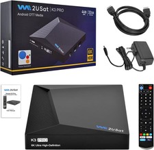 VSEE/WE2USAT K3PRO 6K Super Clear TV Box Lettore multimediale 20 nuove app controllo vocale